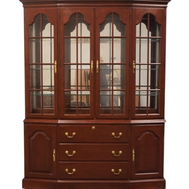 HARDEN FURNITURE Solid Cherry Traditional Style 61" Lighted Display China Cabinet 