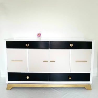 Sold###Sum of all parts, #aristotle,  mid century credenza, Danish modern fin, color block dress nj nyc 