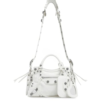 Balenciaga Women Women`S Neo Cagole Xs Handbag In White