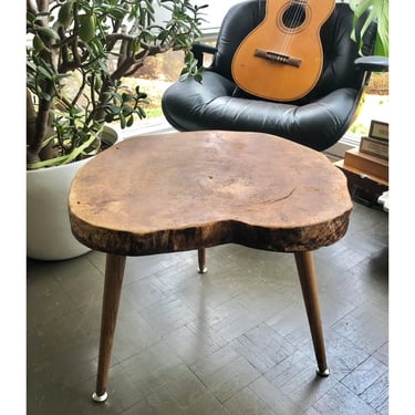 Live Edge Coffee Table Maple Mid Century Styling