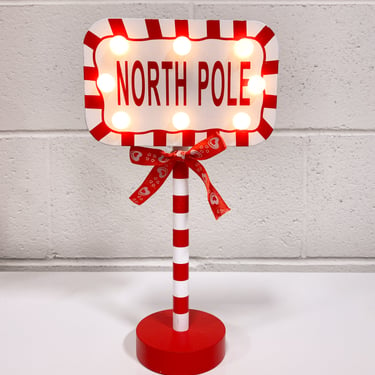 North Pole Light Up Christmas Decor
