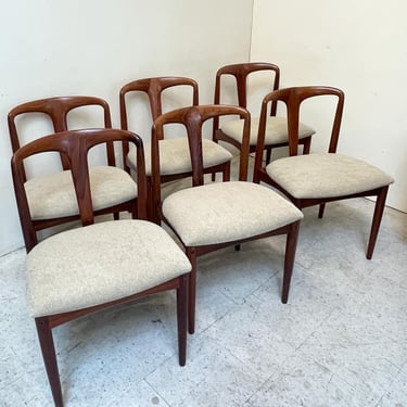 Set of 6 Julian Teak Dining Chairs by Johannes Andersen for Uldum Mobelfabrik – Denmark, 1960s 