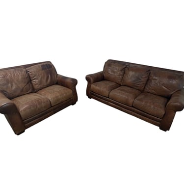 Leather Set Couch & Loveseat