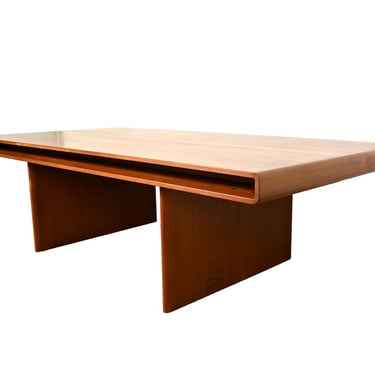 Huge Teak Desk Dyrlund Conference Table Executive Desk Danish Modern 