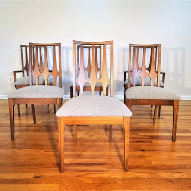 Mid Century Broyhill Brasilia Set of Six Dining Chairs 