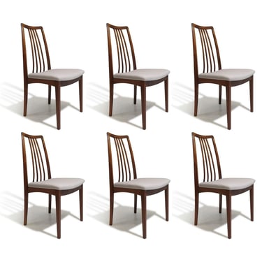 Six  Mid century Danish Rosewood Dining Chairs