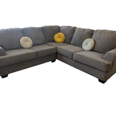 Dark Gray L-Shaped Sectional w/ Chaise