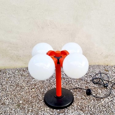 Mid Century Large Table Lamp / Floor Lamp / Vintage Table Floor Lamp / Space Age Light / Retro Lamps / Space Age Home / Italy / 1980 /  '80s 