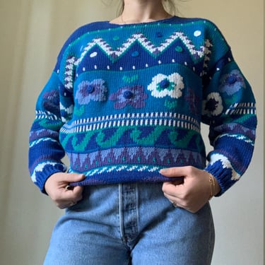 Vintage Worthington Blue Sweater 