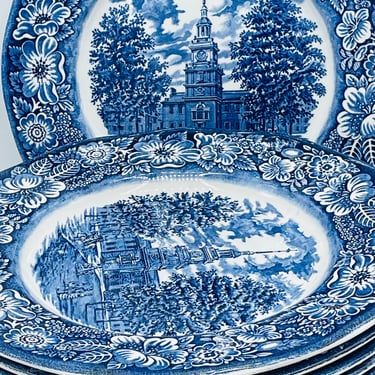 Vintage Blue and White Staffordshire 