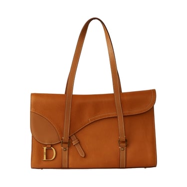 Dior Brown Leather Saddle Shoulder Bag