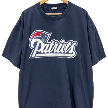 Vintage 2000 New England Patriots Big Logo Football T-Shirt 2XL