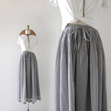draw string wool maxi skirt 24-26 
