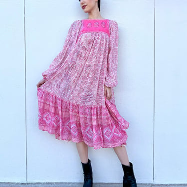 Rosie 70's Indian Cotton Dress