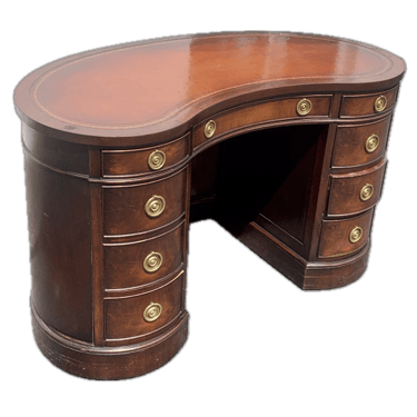 Mahogany Kidney Shaped Desk