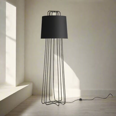 Blu Dot Perimeter Steel Base Black Floor Lamp FFE258-167