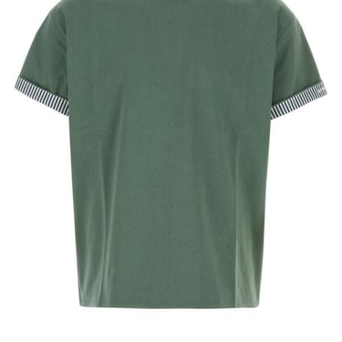 Bottega Veneta Men Green Cotton T-Shirt