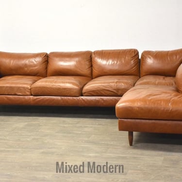 Modern Leather Sectional Sofa 