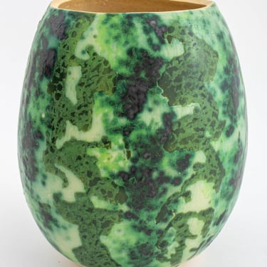 Studio Art Pottery Watermelon Glaze Vase, 1994