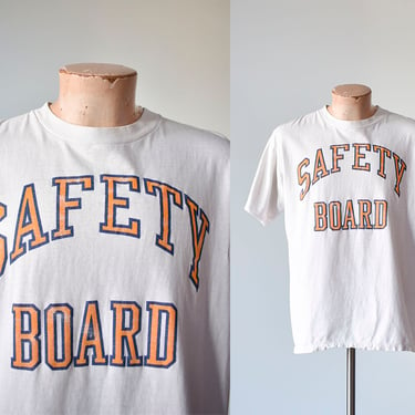 Vintage Safety Board Tshirt / Vintage Safety Board Tee / Vintage 1980s Tshirt / 1980s Broken in Tee / Vintage OSHA Tee / Safety Meeting Tee 