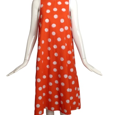 GEOFFREY BEENE- 1970s Polka Dot A-Line Dress, Size 4