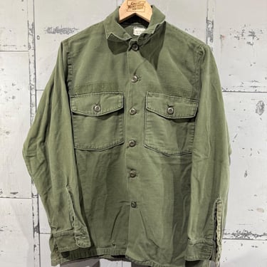 Vintage 80's OG-107  Fatigue Button Up Shirt (Army Green) 