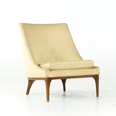 Lawrence Peabody for Richardson Nemschoff Mid Century Walnut Lounge Chair - mcm 