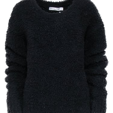 Christian Dior - Black Teddy "J'Adior 8" Sweater Sz 8