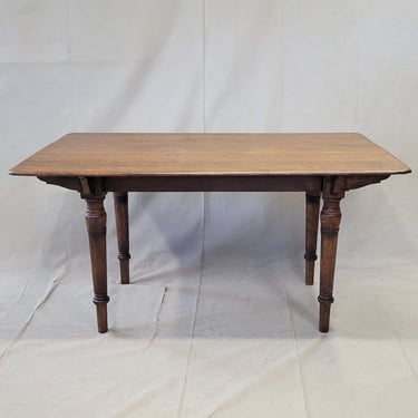 Antique Rustic English Oak Farmhouse Dining Table