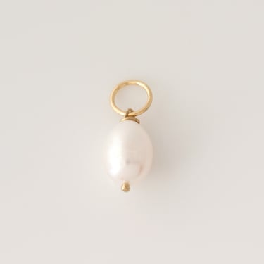 Real Freshwater Pearl Charm, Large Pearl Charm, Add on Charm, Add On Pearl Charm, Removable Charm for Necklace or Bracelet 