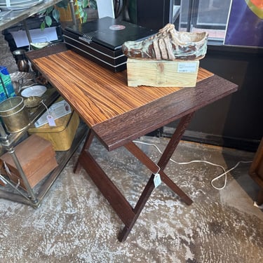Vintage WWII 1944 US Military folding wood field table | Cali
