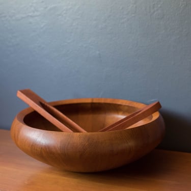 Early Danish Teak Centerpiece Serving Bowl by Jens H. Quistgaard for Dansk 