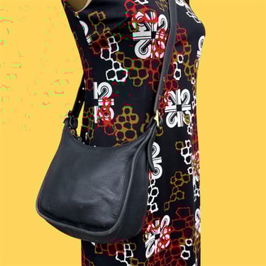 Vintage Coach Bag Retro 1990s Legacy Crescent + Black