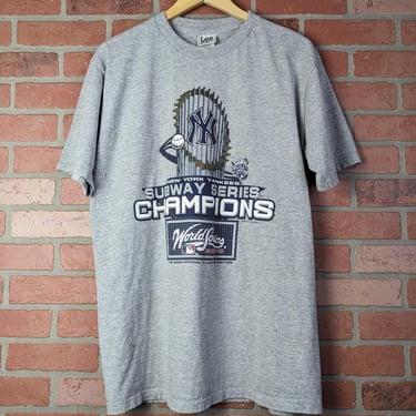 Vintage 90s MLB New York Yankees Subway Series Champions Baseball ORIGINAL Sports Tee - Large 