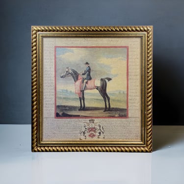 A Pair of Bombay Company Equestrian Prints 