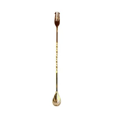 Gold Trident Bar Spoon