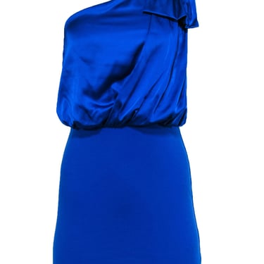 Armani Exchange - Royal Blue One-Shoulder Mini Dress Sz 2