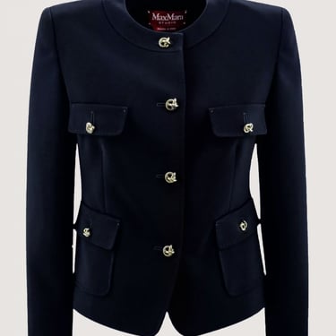 Max Mara Studio Jacket Woman Blue