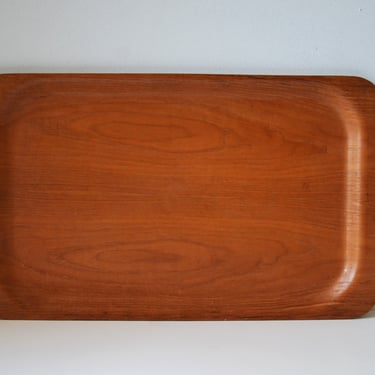 Vintage Danish Modern Bentwood Teak Serving Tray - 20
