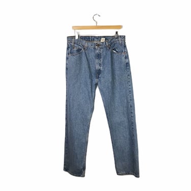 Vintage Levis 505 Regular Fit Straight Leg Plus Size Orange Tab Jeans, 36/30 