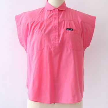 Here's a Hug Hot Pink Button Down M/L