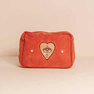Corduroy Makeup Bag