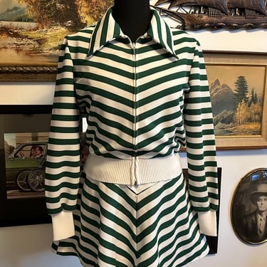 Vintage 70s/80s Chrissie Evert Tennis Dress with Jacket 