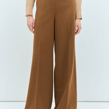 Max Mara Women Camel Hair Palazzo Pants