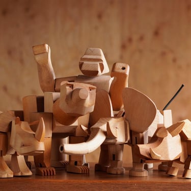 Wooden Animal Collection by David Weeks Studio 