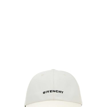 Givenchy Men White Cotton Blend Baseball Cap