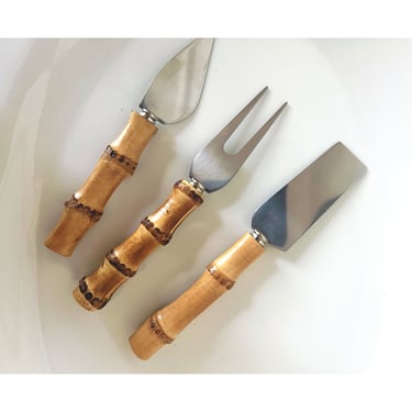 Vintage Charcuterie Serving Set with Bamboo Handles