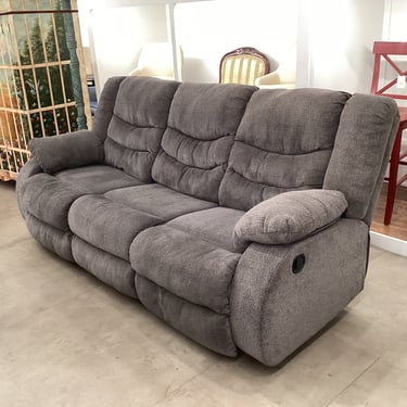 Gray Reclining Sofa