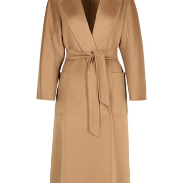 Max Mara 'Ludmilla' Brown Cashmere Coat Woman