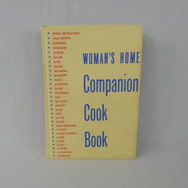 Woman's Home Companion Cook Book (1955) - Almost 1000 Pages - Hardcover - Vintage 1950s Cookbook 